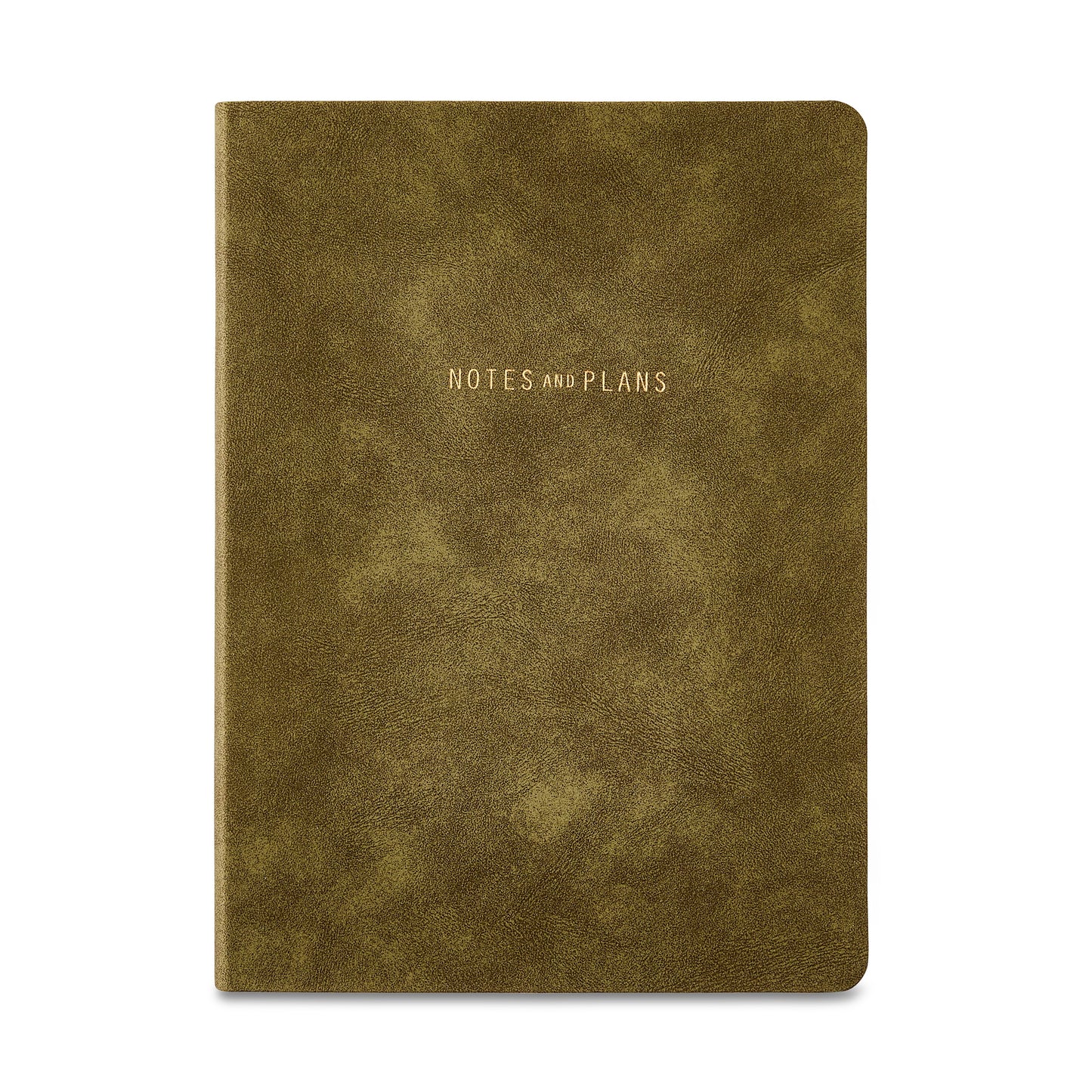 Pen + Gear Flex Suede Journal in Olive, 5.75" X 8" X 0.5", 192 Lined Pages, Vegan Suede Cover